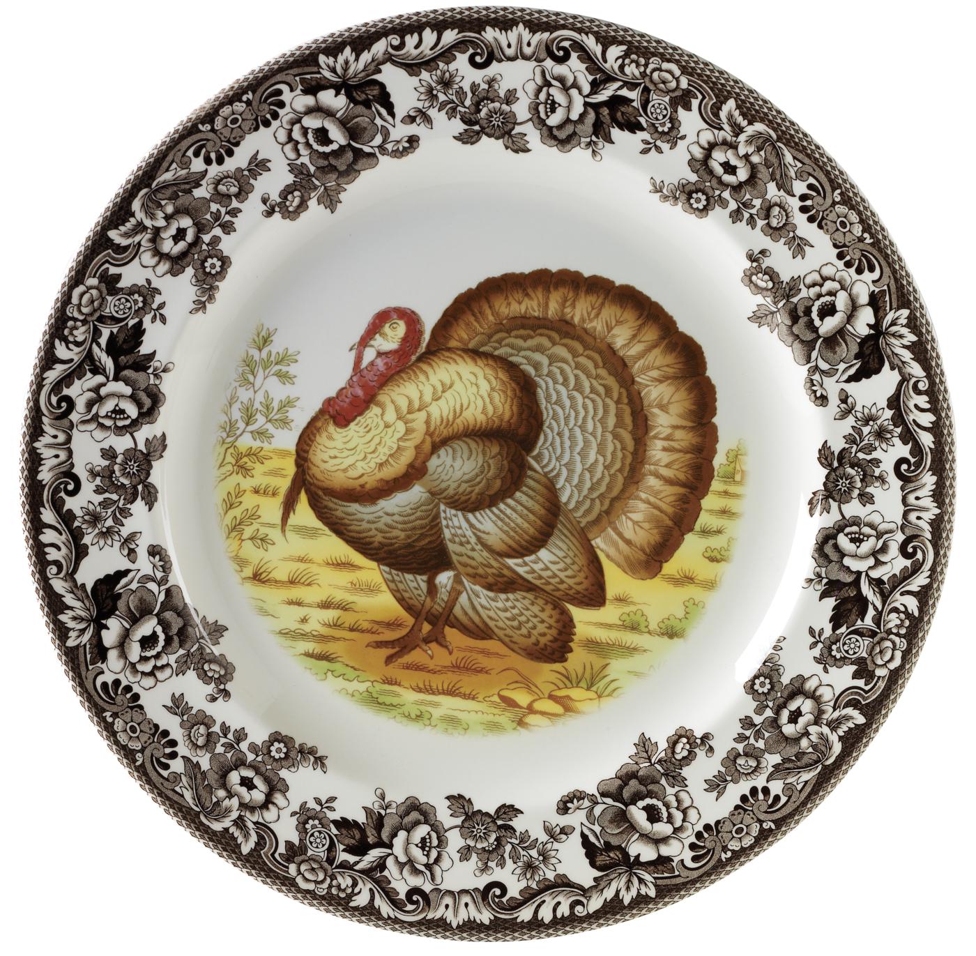 Spode Woodland Dinner Plate - Turkey