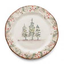 Arte Italica Natale Salad / Dessert Plate
