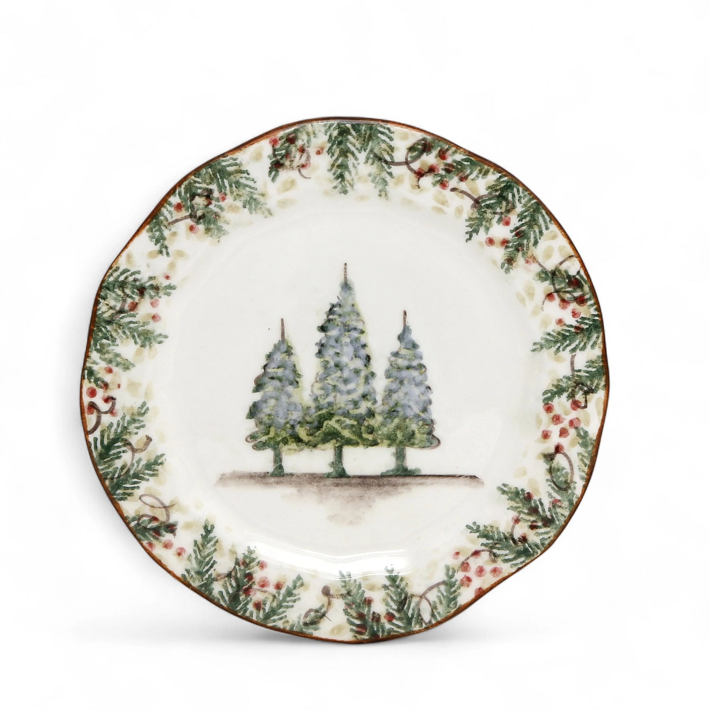 Arte Italica Natale Salad Plate
