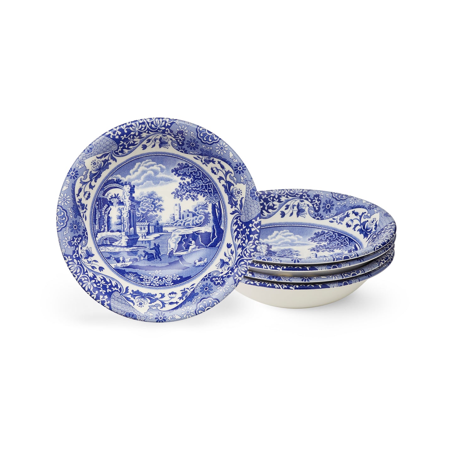 Spode Blue Italian Ascot Cereal Bowls
