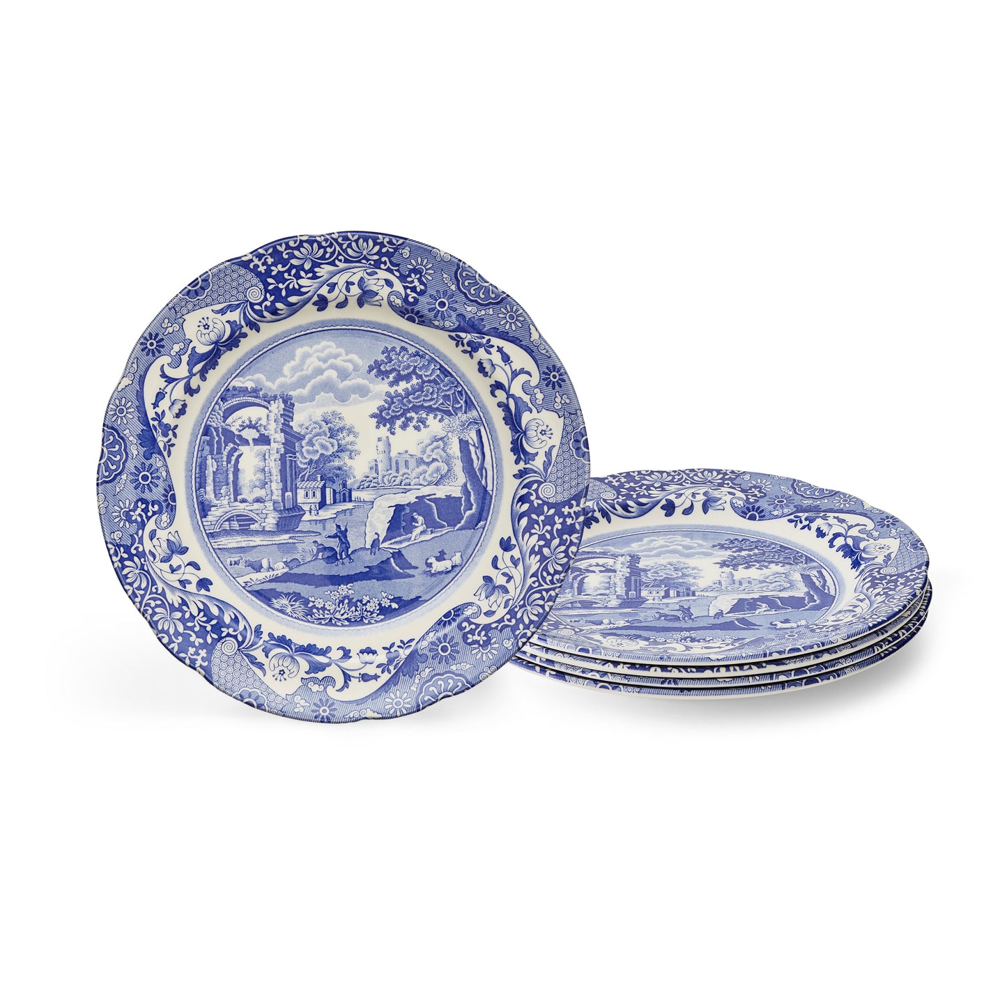 Spode Blue Italian Dinner Plates