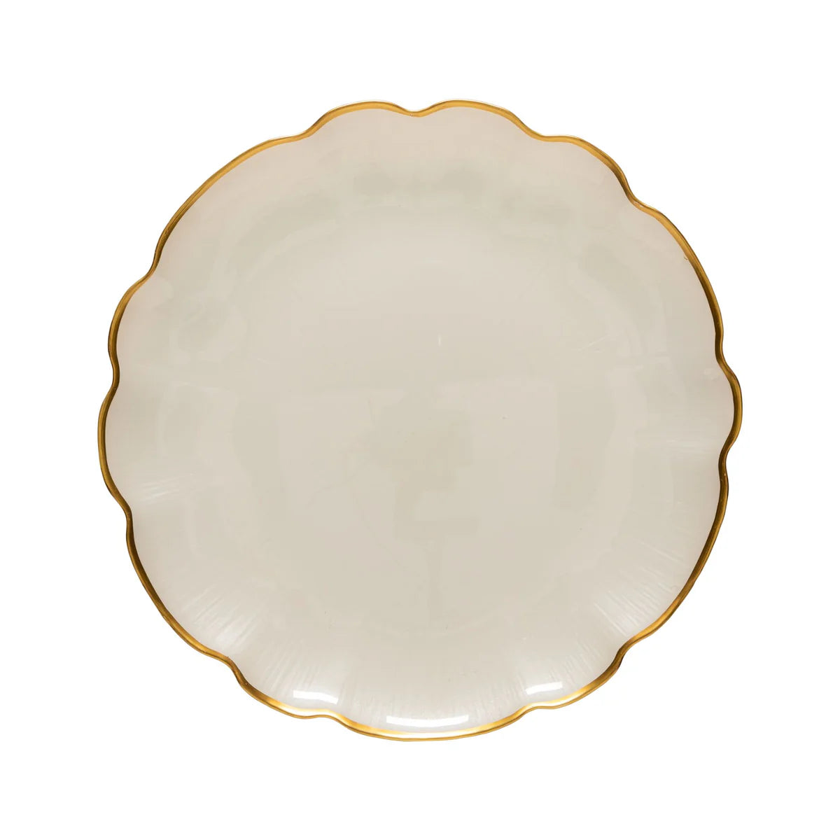 Costa Nova Francesca Glass Scallop Charger Plate