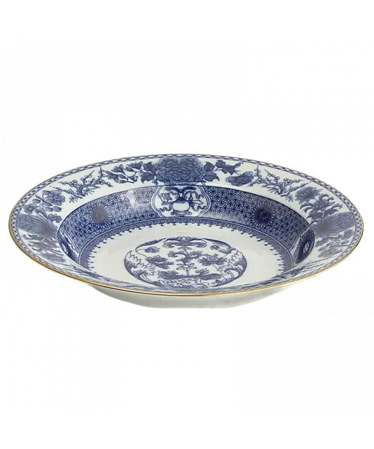 MOTTAHEDEH IMPERIAL BLUE RIM SOUP