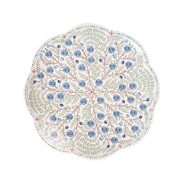 Villa Seville Scalloped Dessert/Salad Plate - Chambray