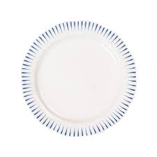 Juliska Sitio Stripe Dessert/Salad Plate - Delft Blue