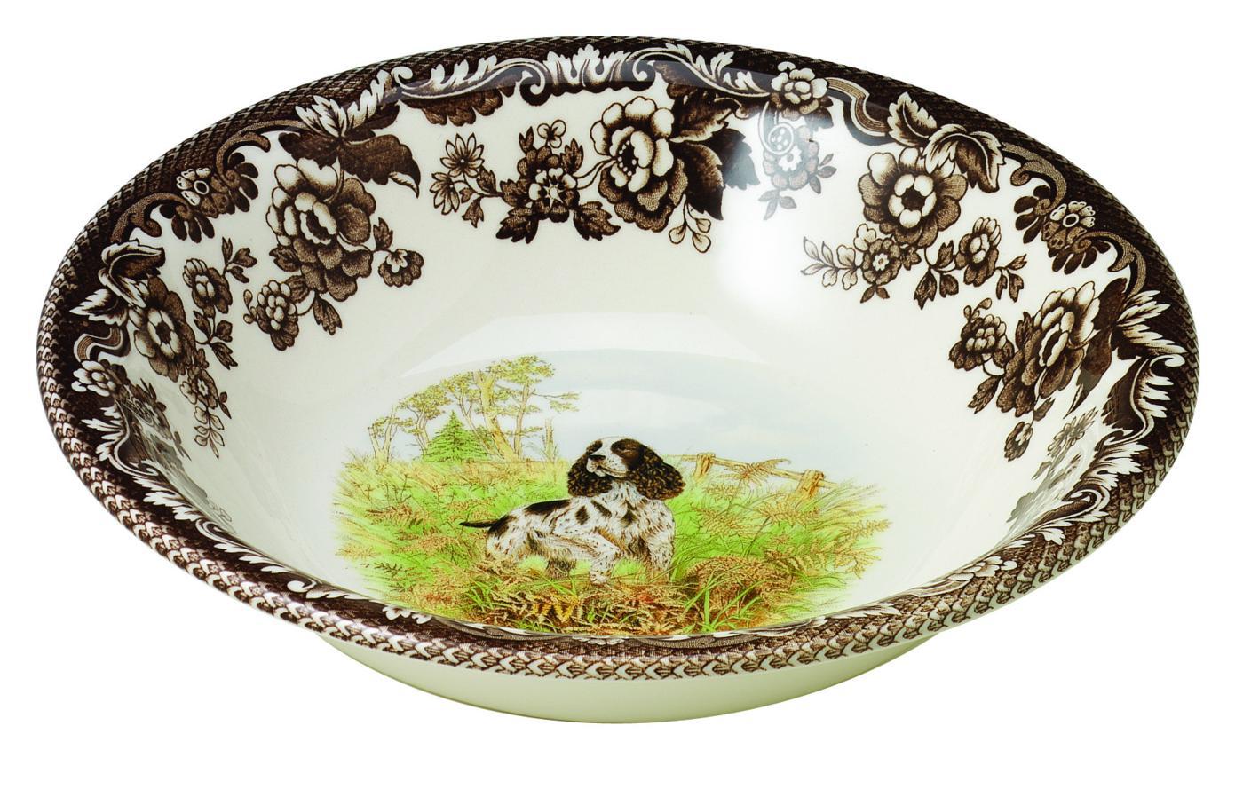 Spode Woodland Ascot Cereal Bowl - English Spaniel