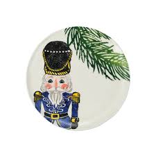 Vietri Nutcracker (Blue) Salad Plate