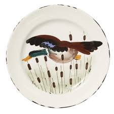 Vietri Wildlife Mallard Dinner Plate