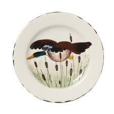 Vietri Wildlife Mallard Salad Plate