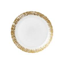 Vietri Rufolo Gold Salad Plate