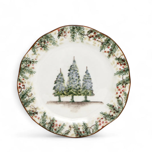 Arte Italica Natale Salad Plate