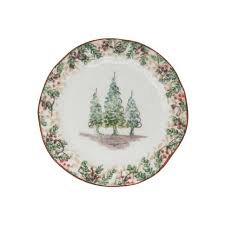 Arte Italica Natale Salad / Dessert Plate