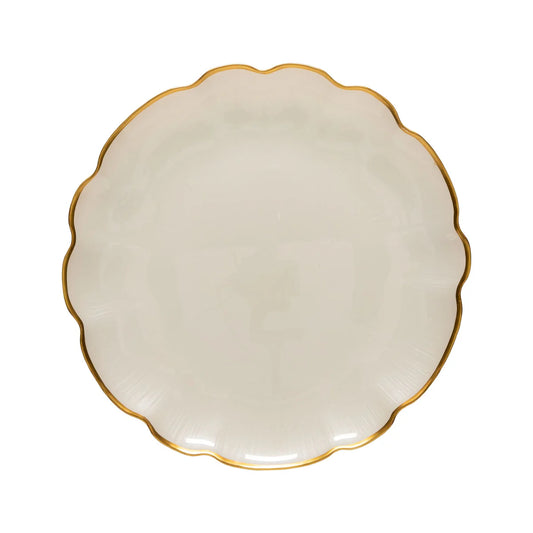 Costa Nova Francesca Glass Scallop Charger Plate