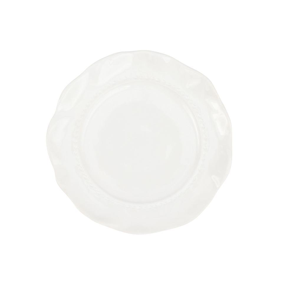 Vietri Giorno White Salad Plate
