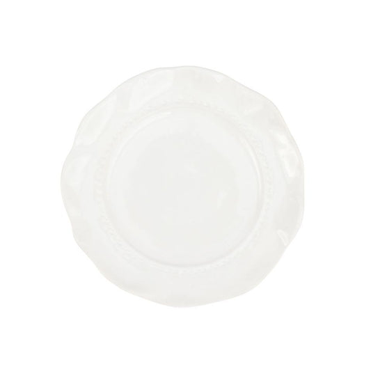 Vietri Giorno White Salad Plate