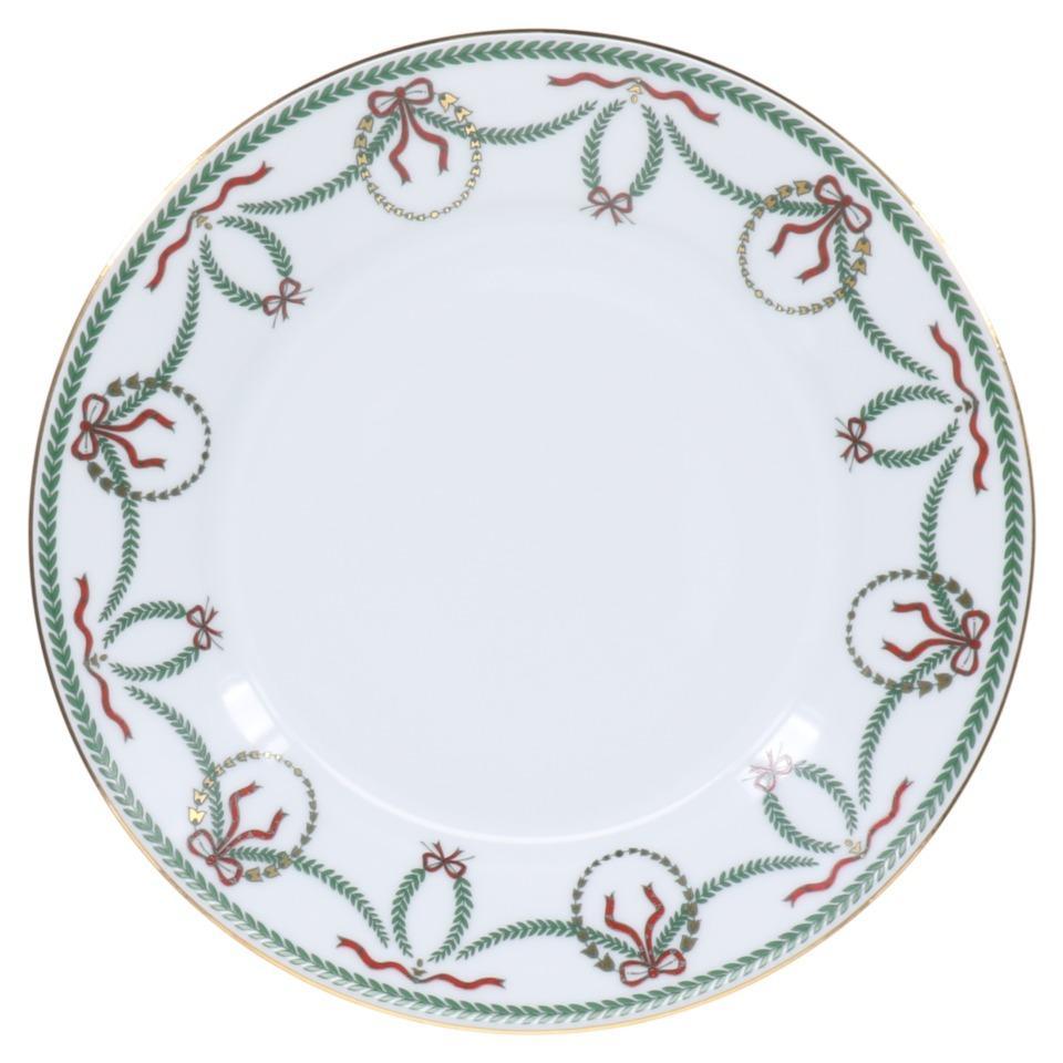 Royal Limoges Cheverny Noël Dessert plate