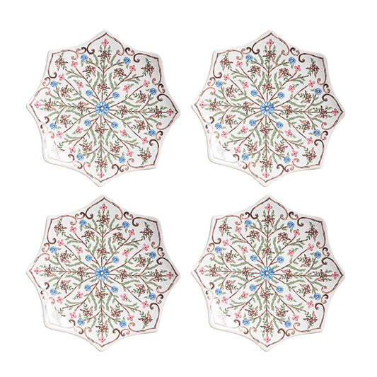 Villa Seville Scalloped Cocktail Plate - Chambray