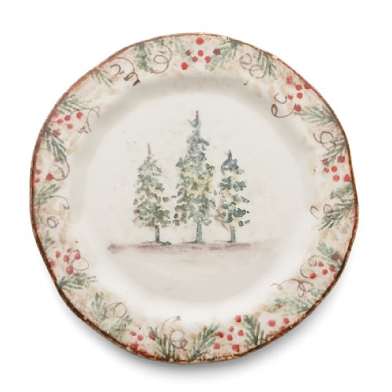 Arte Italica Natale Salad Plate