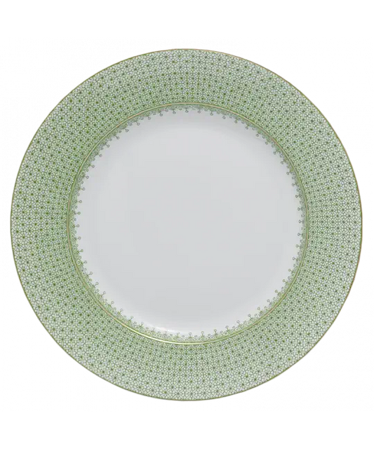 Apple Green Lace Dinner Plate