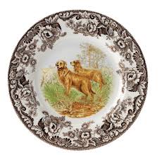 Spode Woodland Salad Plate (Golden Retriever)